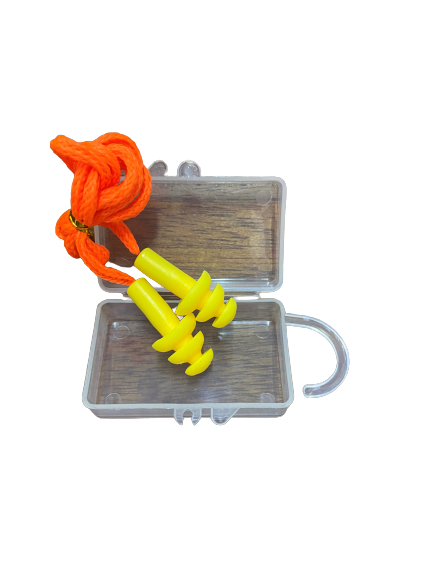 REUSABLE EARPLUGS - SNR26 - CORDED - ORANGE